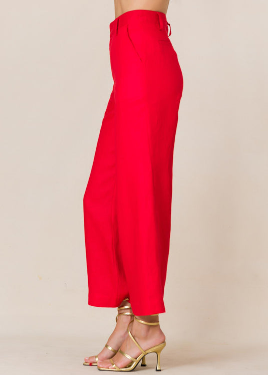 High Waisted Wide Leg Pant