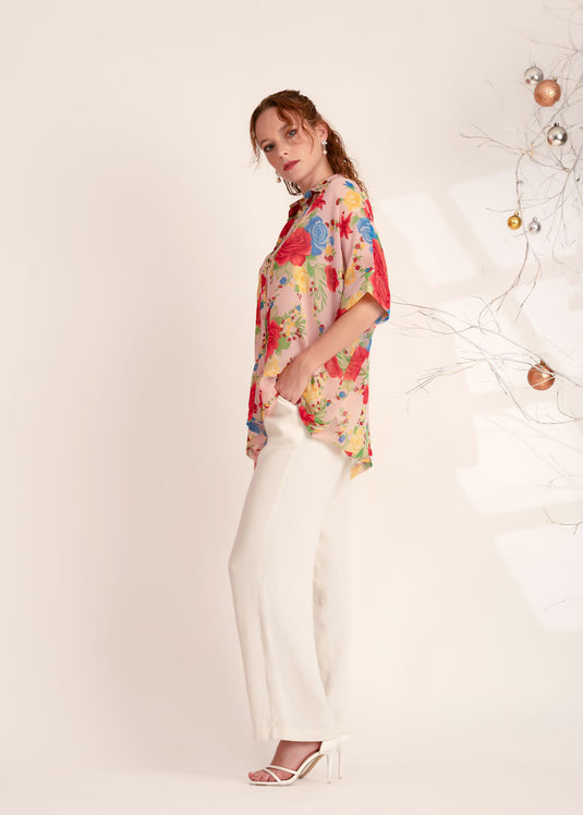 Printed Kaftan Blouse