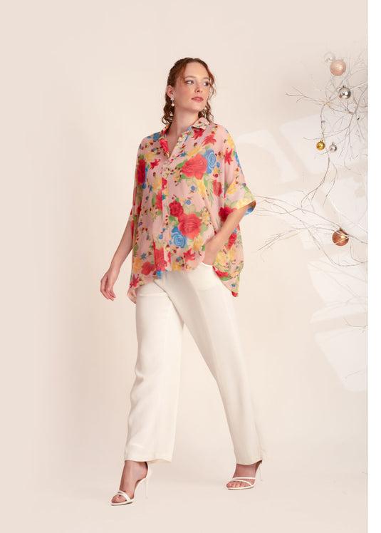 Printed Kaftan Blouse