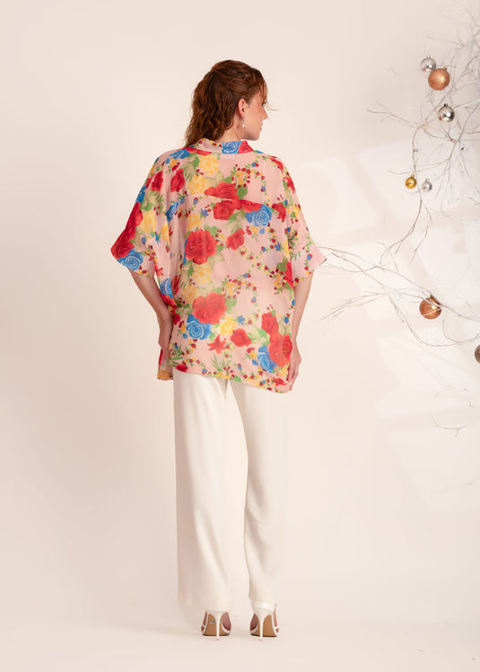 Printed Kaftan Blouse