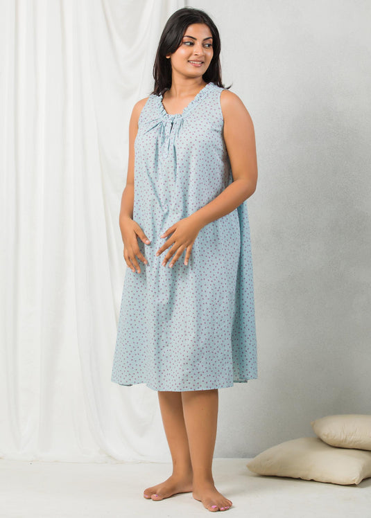 Frill detailed nightgown