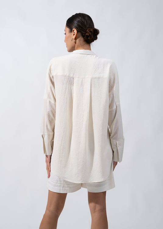 Oversize Shirt With Wide Cuff