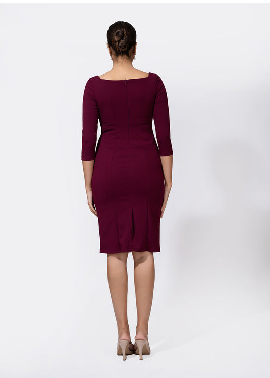 Square Neck Bodycon Dress