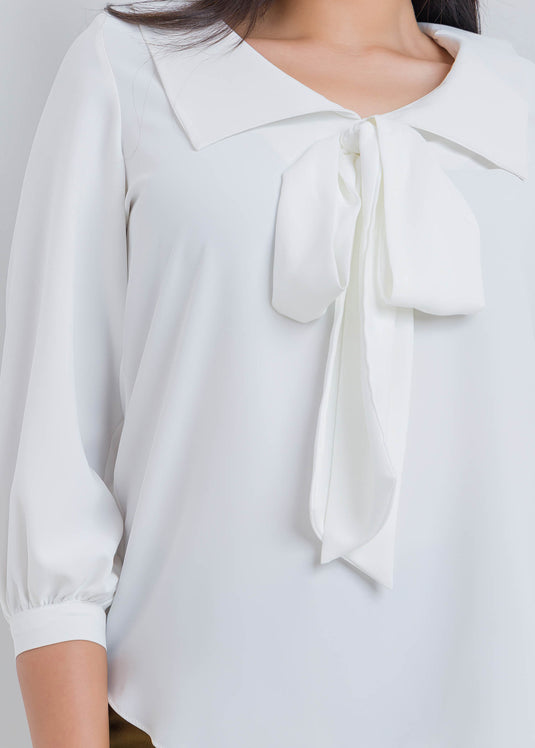 Blouse With Tie Detail