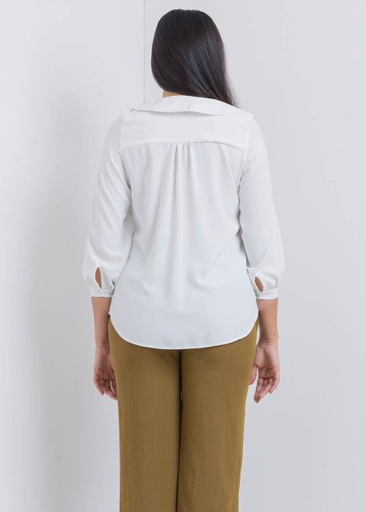 Blouse With Tie Detail