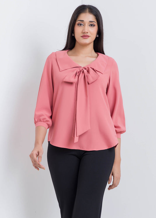 Blouse With Tie Detail