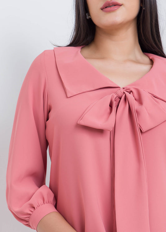 Blouse With Tie Detail