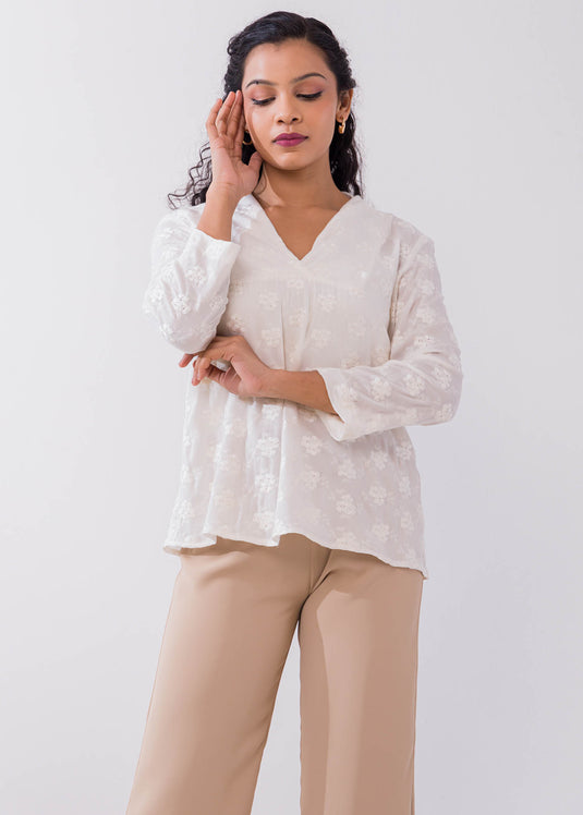 Blouse With Yoke Detail