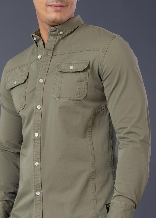 Utility Wear Double Pkt L/S Shirt