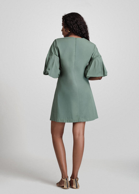 Short Dress With Sleeve Detail