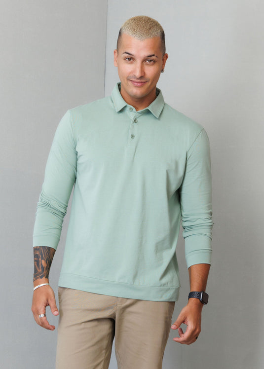 Casual Wear Self collar L/S T-shirt