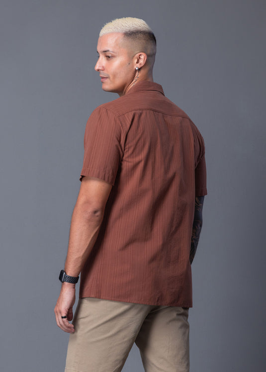 Casual Wear Cuban Collar S/S Shirt