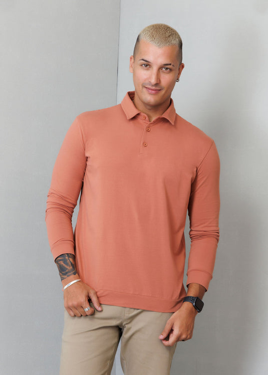 Casual Wear Self collar L/S T-shirt