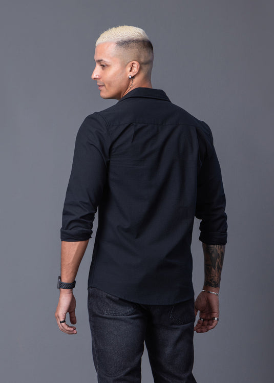 Seersucker Long Sleeve Shirt