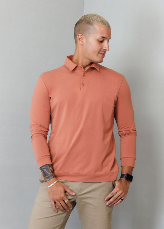 Casual Wear Self collar L/S T-shirt