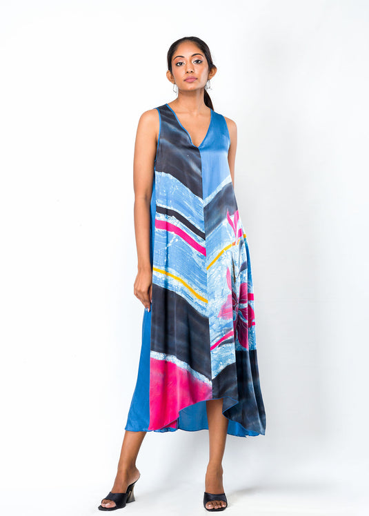 Sleeveless Batik Dress