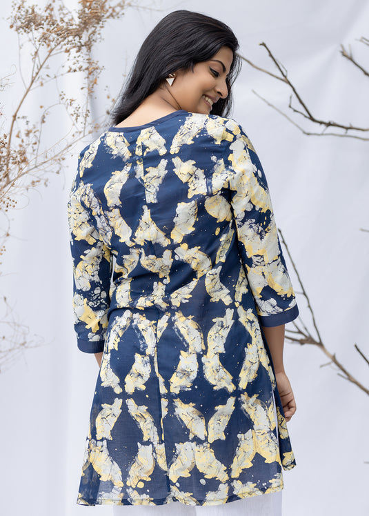 Batik owl printed kurtha top