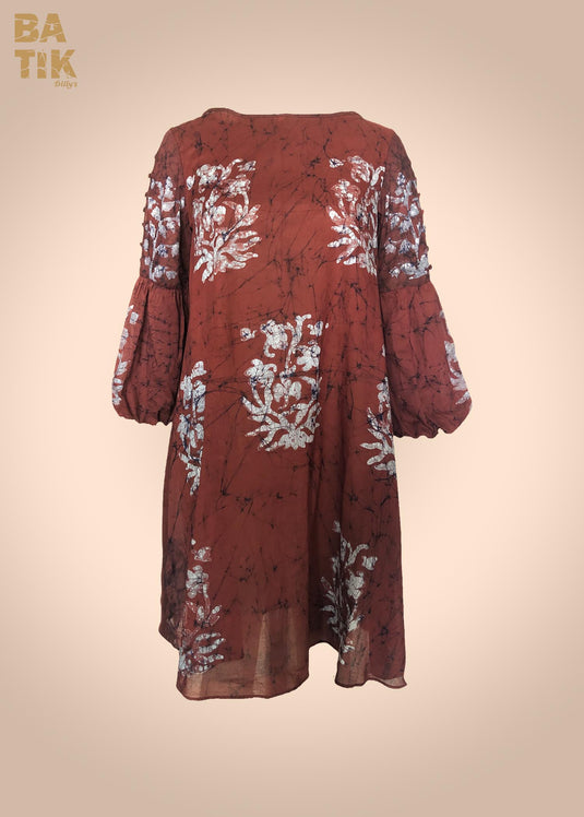 Ceylonese floral batik dress