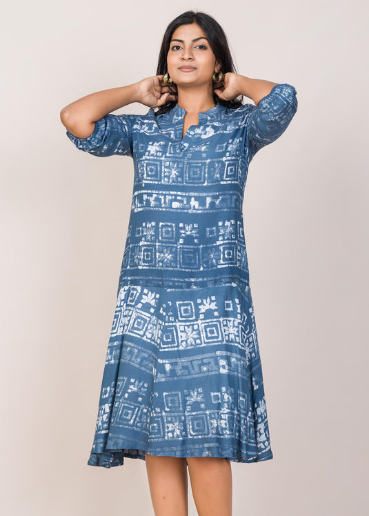 JOHNNY COLLARED BATIK DRESS