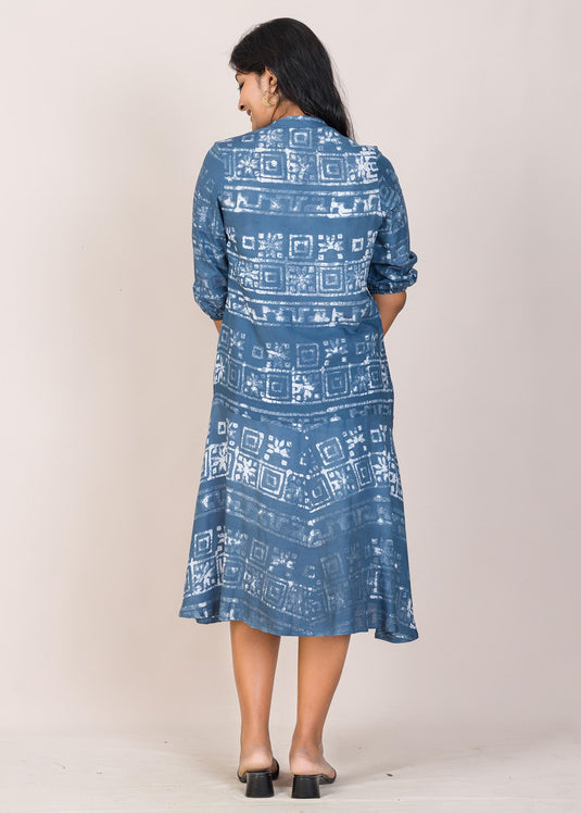 JOHNNY COLLARED BATIK DRESS