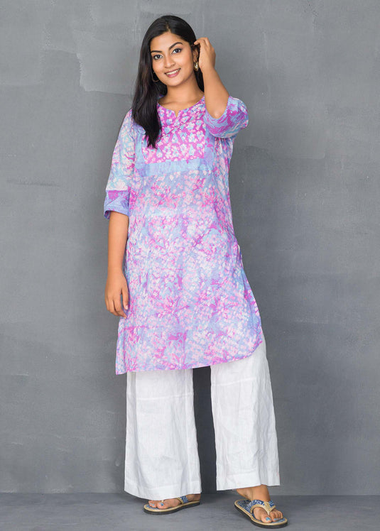 Batik block printed kurtha top