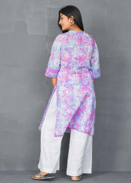 Batik block printed kurtha top