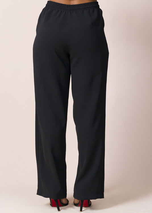 Elasticated pant with 2 pockets and tie up