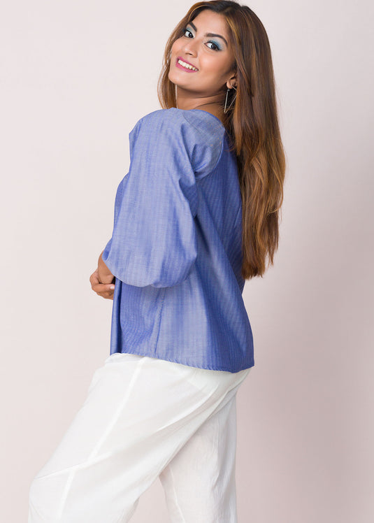 Raglan Sleeve Detailed Blouse