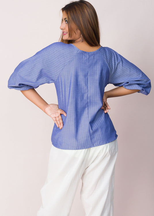 Raglan Sleeve Detailed Blouse