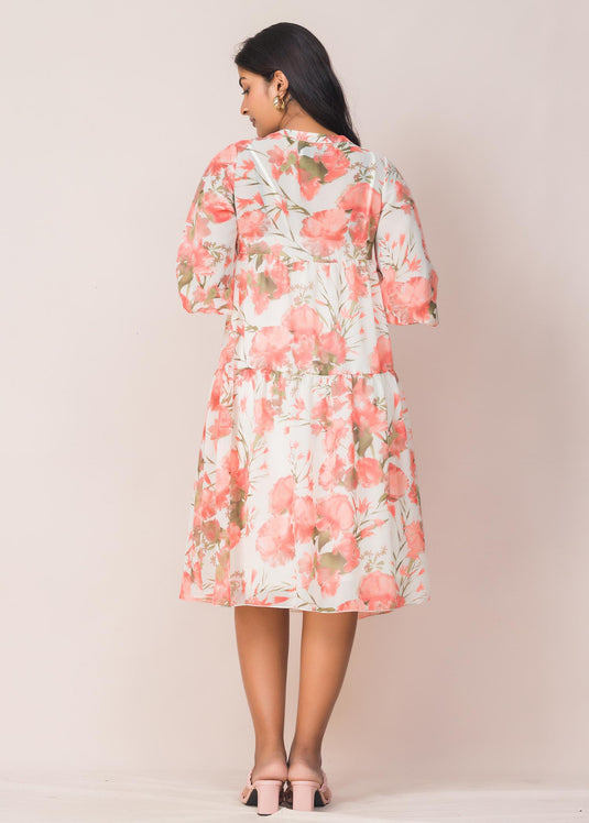 Printed Flared Dress