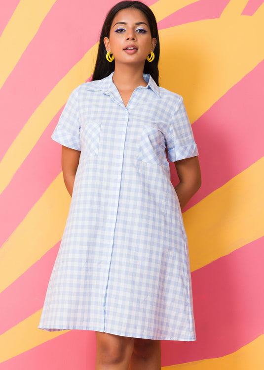 Button down shirt dress