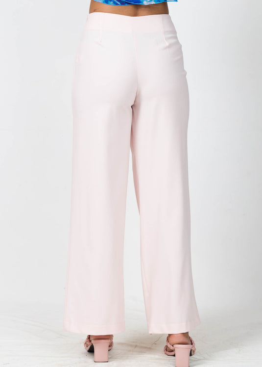 Wide Leg Pant With Waist Detail