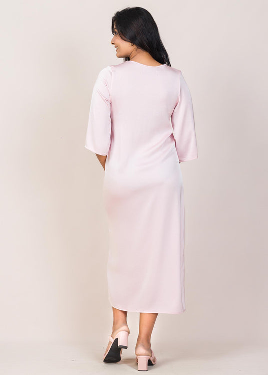 Side Slit Detailed Midi Dress